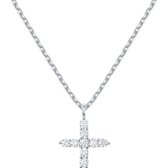 Hypoallergenic 14K Gold Plated Cross Pendant Necklace | Perfect Gift for Her - Picture 1 of 5